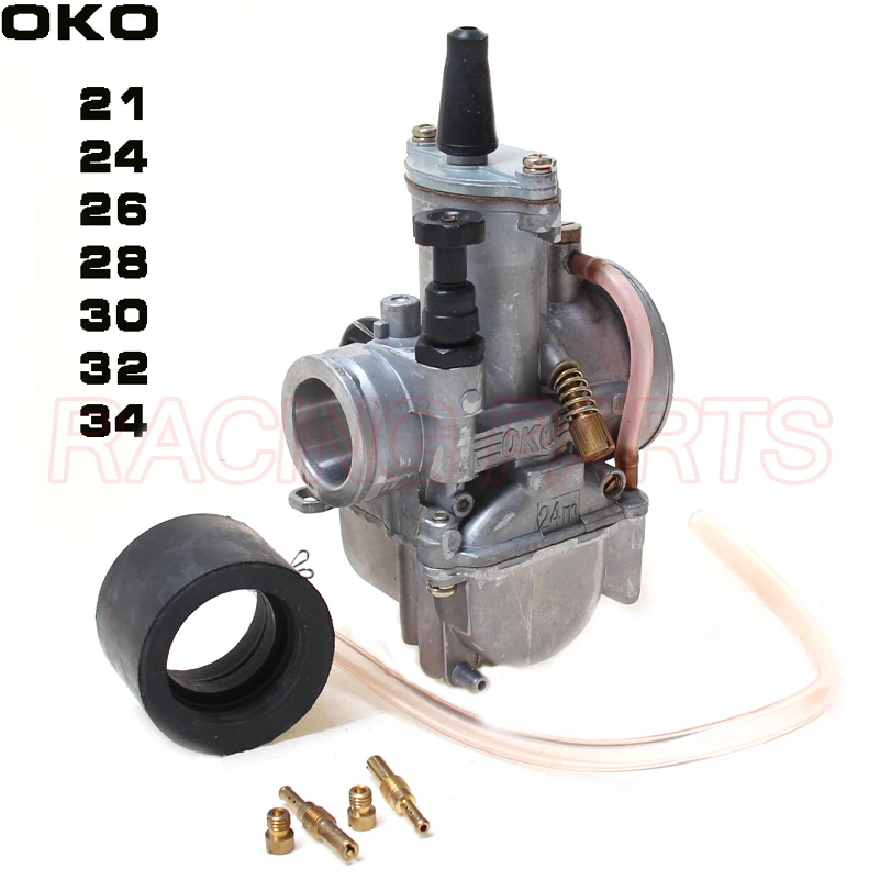 

2T 4T Universal oko Motorcycle Carburetor Carburador 21 24 26 28 30 32 34mm With Power Jet For Racing Moto