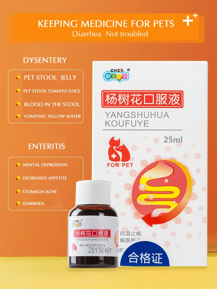 CHZKDog диарея кошка домашнее животное энтерит медицина рвота бактерии инфекция