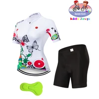 high quality girl kids cycling clothing 2021 summer jersey set biking short sleeve clothes mtb childrens cycling wear
