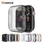Защита экрана для Apple Watch 7, Чехол 45 мм 41 мм, чехол серии 6 5 4 3 2, чехол-бампер из ТПУ с полным покрытием для iWatch Band 44 мм 40 мм 4238 мм