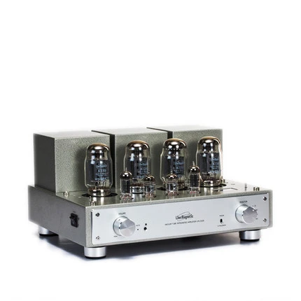 Q-010 линия Магнитный LM-216IA ламповый усилитель интегрированный KT88* 4 Push-Pull ламповый усилитель 38 Вт* 2