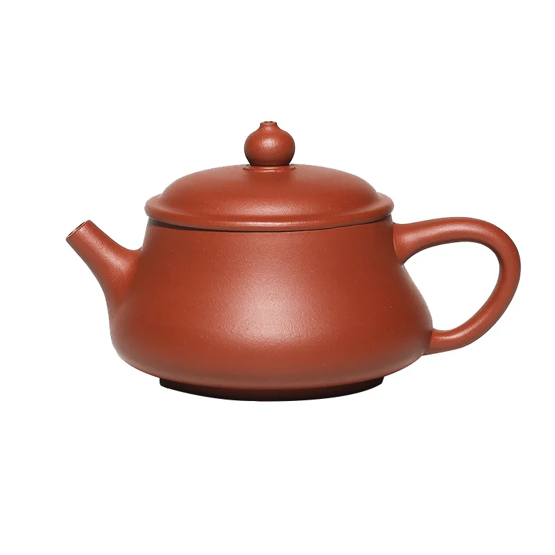 

Baixin Zisha teapot Yixing raw mine handmade Zhaozhuang small coal kiln vermilion flat belly teapot special price