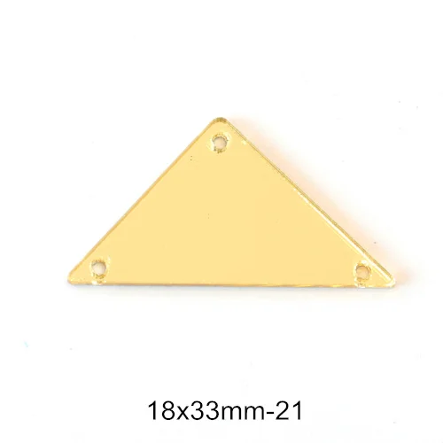 18x33mm-P21 50 шт. акриловое зеркало пришивные стразы акриловые Пришивные зеркала нерегулярные шампанское пришивные камни аксессуары для платья F0021 - Цвет: 18x33mm-P21