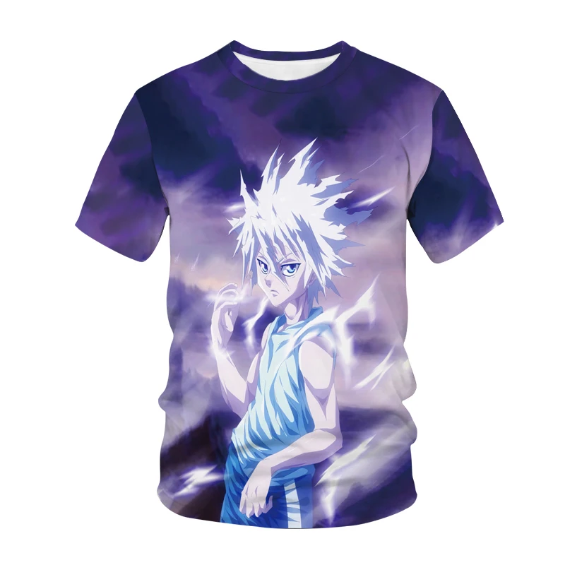 

Hot Japanese Anime Hunter X Hunter 3D Print Women Men T-Shirt Streetwear Killua Hisoka Kids Boys T shirt Summer Hip Hop Tee