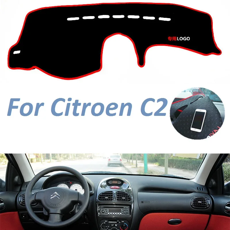

Нескользящий коврик для приборной панели с левой и правой стороны для Citroen C2