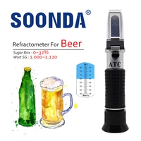 2 in 1 beer brewing wort sugar alcohol 0 32 refractometer brix 1 0001 120 sg specific gravity hydrometer accurate measurement