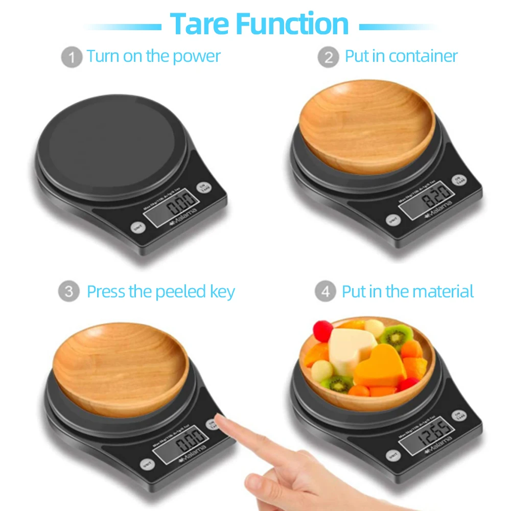 Бытовые кухонные весы AIRMSEN электронные пищевые для выпечки измерительный