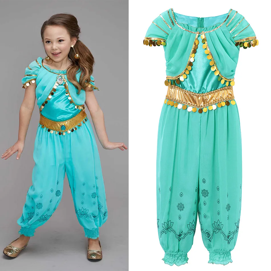 Комбинезон Aladdin для косплея принцессы одежда в арабском стиле топ и брюки