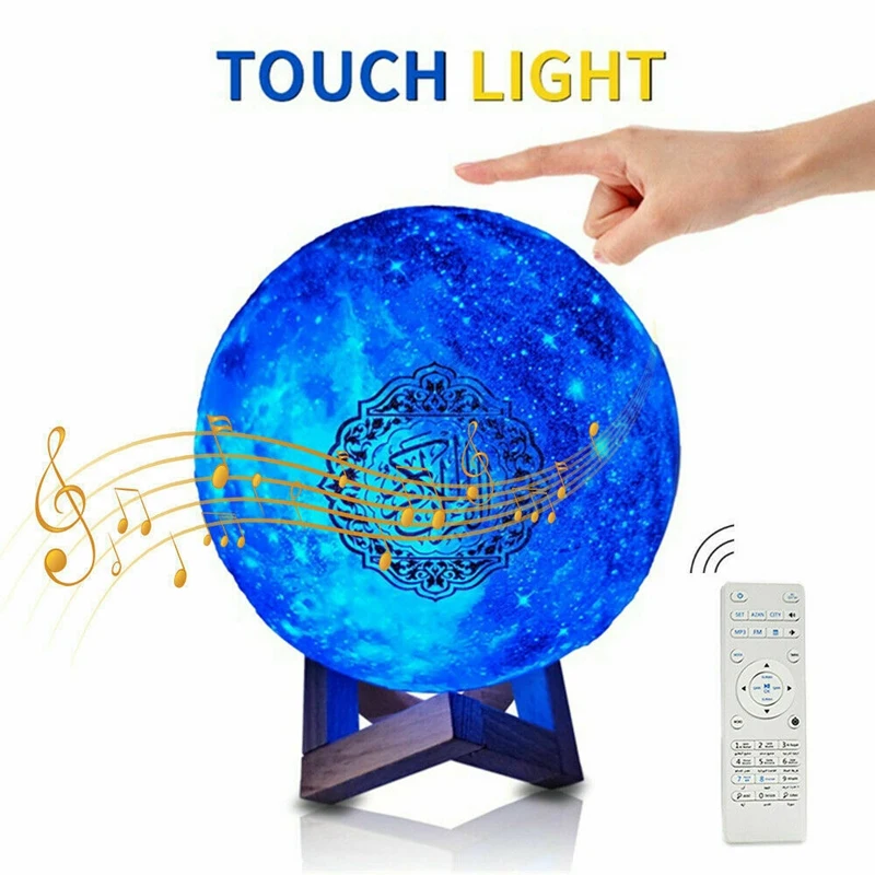 

Colorful APP Muslim Quran Speaker LED Night Light Wireless Bluetooth Speaker Starry lamp MP3 FM TF Card Radio for Coran