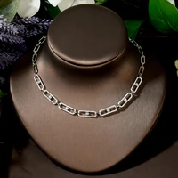 hibride op new fashion choker necklaces cubic zircon micro pave setting women party accessories with free shipping p40