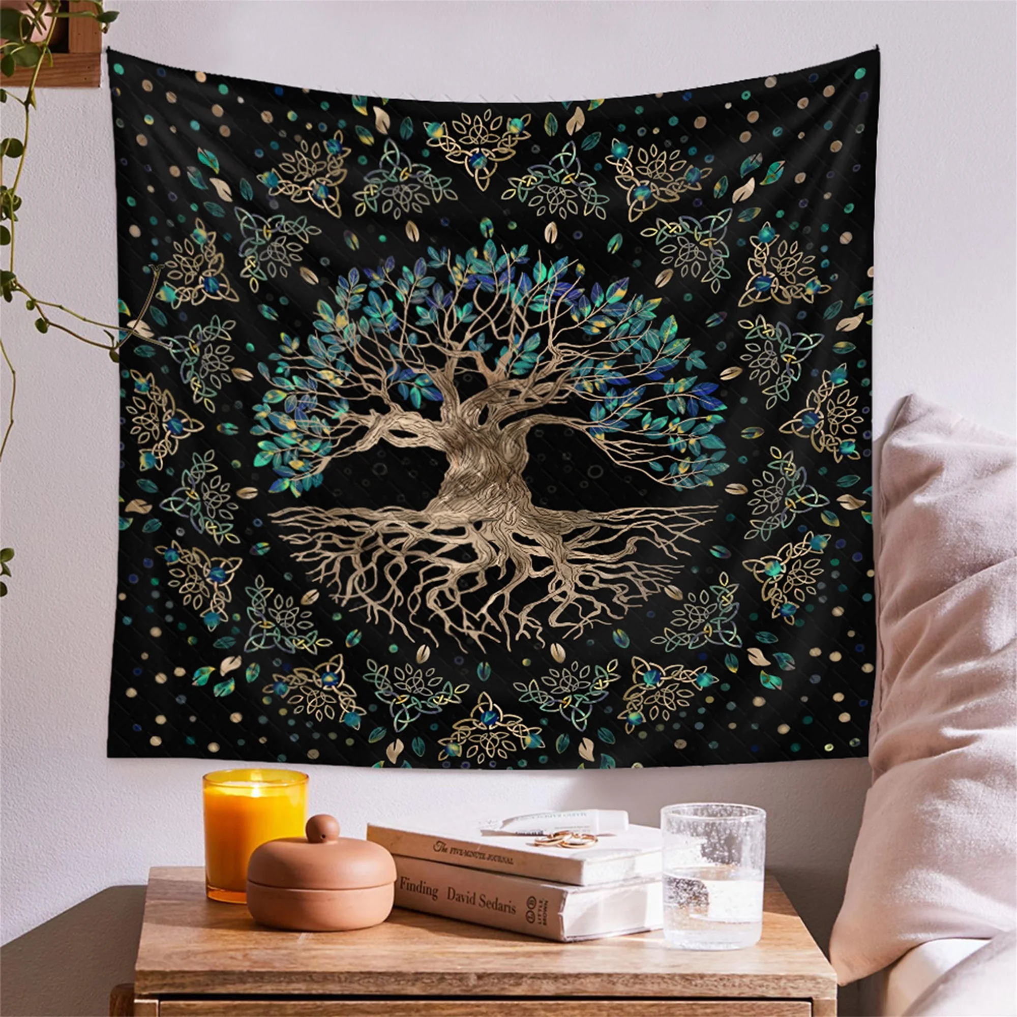 

Fashion Tree of Life Decoration Tapestry 3D Printing Home Wall Hanging Background Cloth 2021 New Fashion