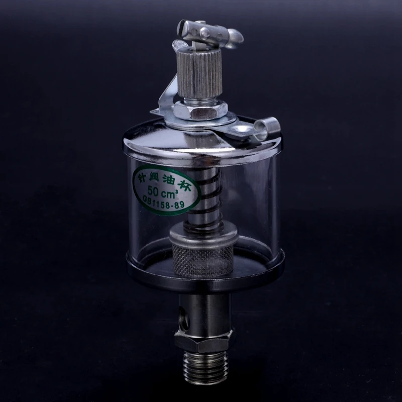 2X 50mL Engine Machine Lubricator Oil Gravity Drip Feed Oiler Clear+Silver | Автомобили и мотоциклы