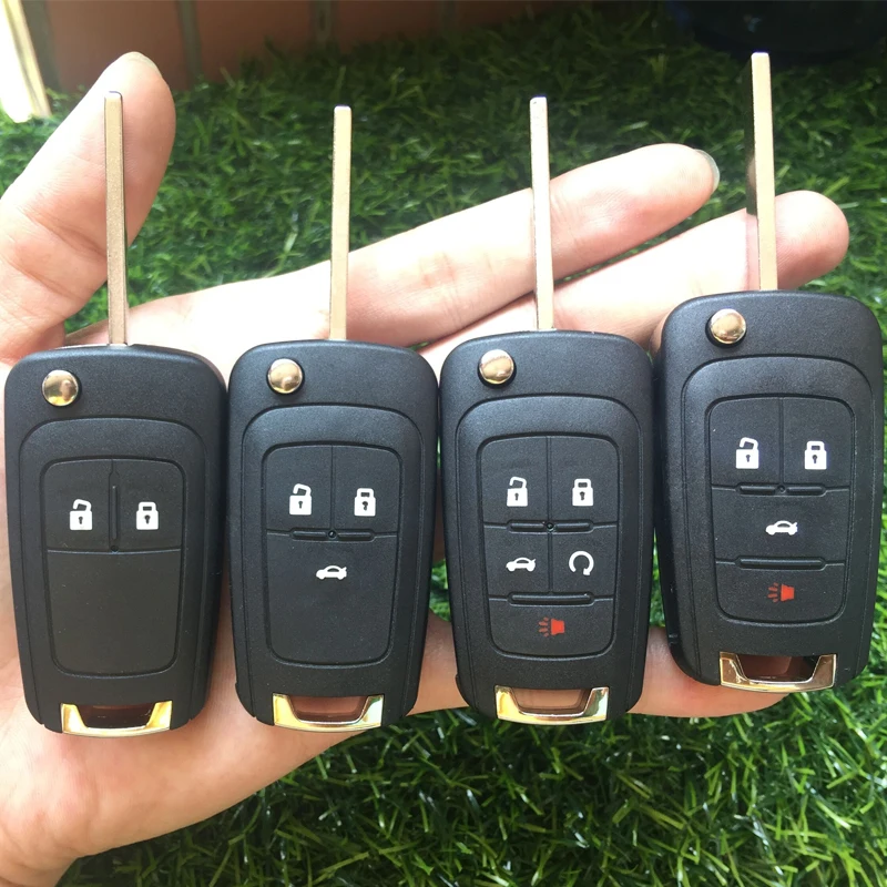 2/3/4/5 кнопки дистанционный ключ чехол для Chevrolet Cruze 2011 2012 2010 Impala Camaro Авео Эпика лова Автомобильный складной чехол для ключей на застежке