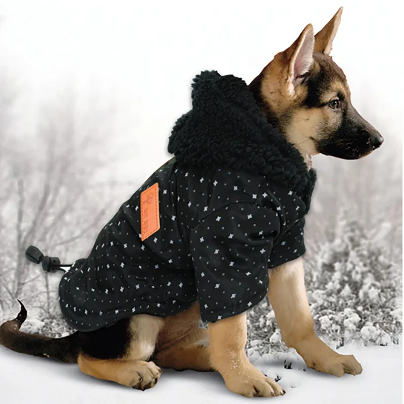 Черные и розовые куртки для собак в горошек, Thcik Puppy, зимний костюм с эластичной лентой, куртка для собак, толстовки для питомцев мопса, чихуахуа, лабрадора