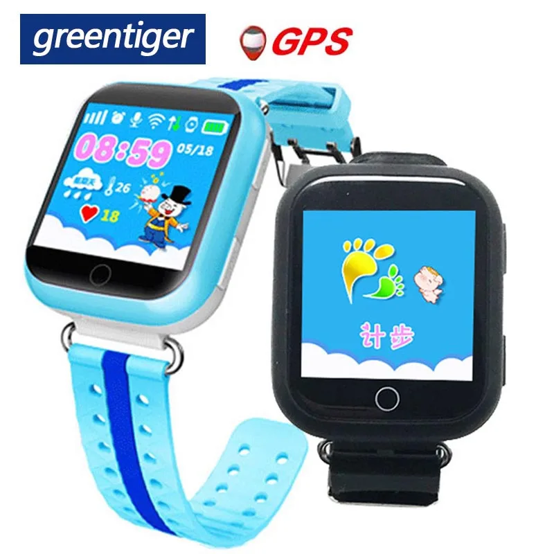 Greentiger gps умные часы Q750 Q100 Wifi SOS расположение вызова детские часы Сенсорный экран устройства трекер для детей безопасный VS Q90