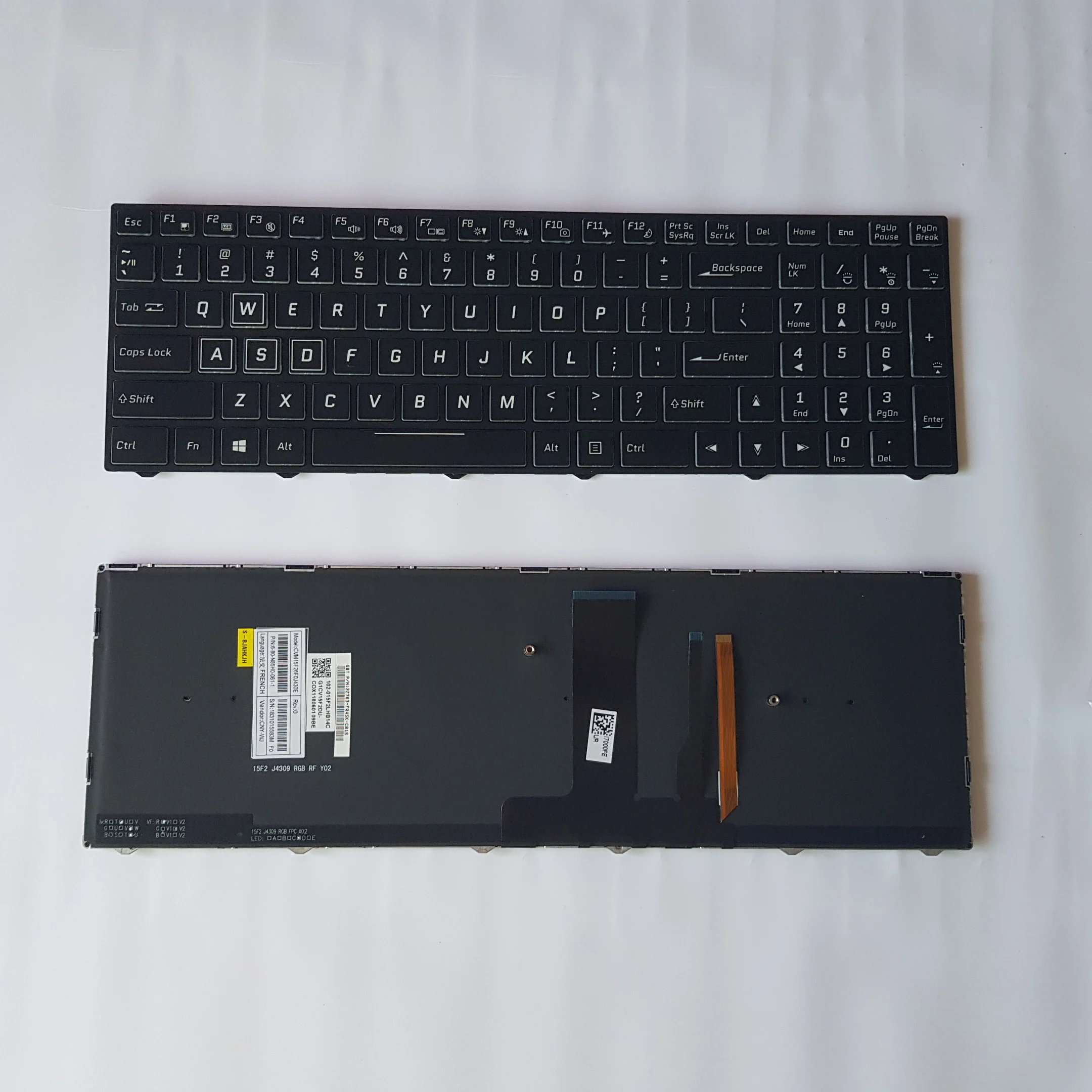 Английская Французская клавиатура с подсветкой для CLEVO N850 P950 P955 N950 N957 N855 CVM15F26F0J430E