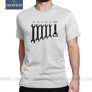 Винтовой ключ Открыватель механические футболки мужской инженер для ремонта автомобиля винтажная хлопковая футболка футболки с коротким рукавом 4XL 5XL 6XL одежда