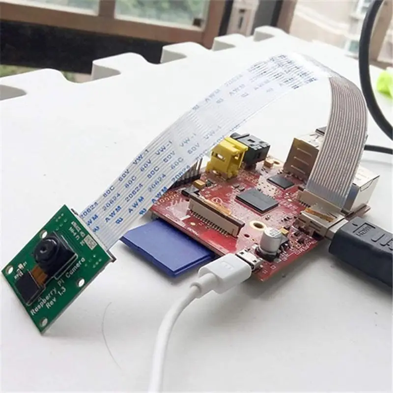 Модуль видеокамеры Raspberry Pi 5 МП 1080p мини веб-камера датчик OV5647 для Model A/B + RPi 2B 3B 4B |