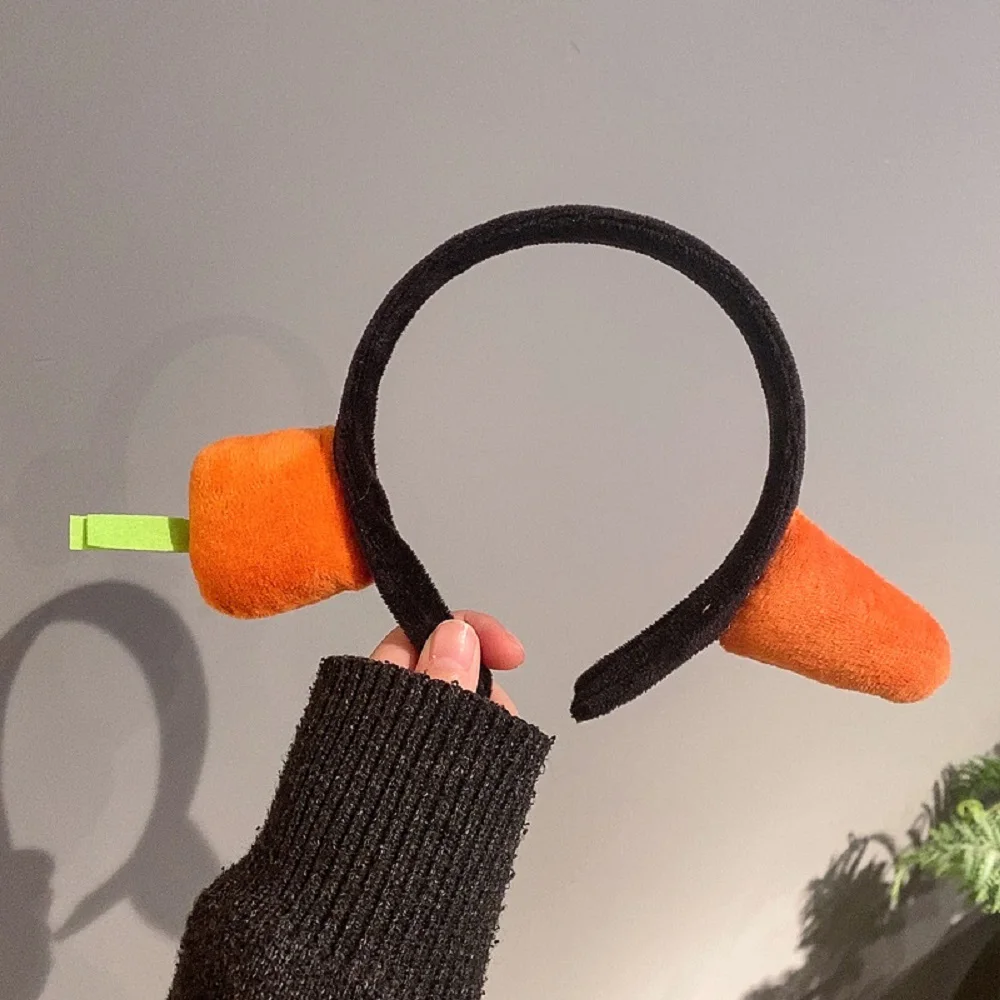 Модная забавная повязка на голову с морковкой соленая рыба для мытья лица тюрбан