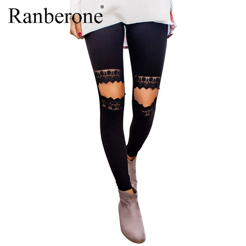 Спортивные женские леггинсы с леопардовым принтом кружевные лоскутные