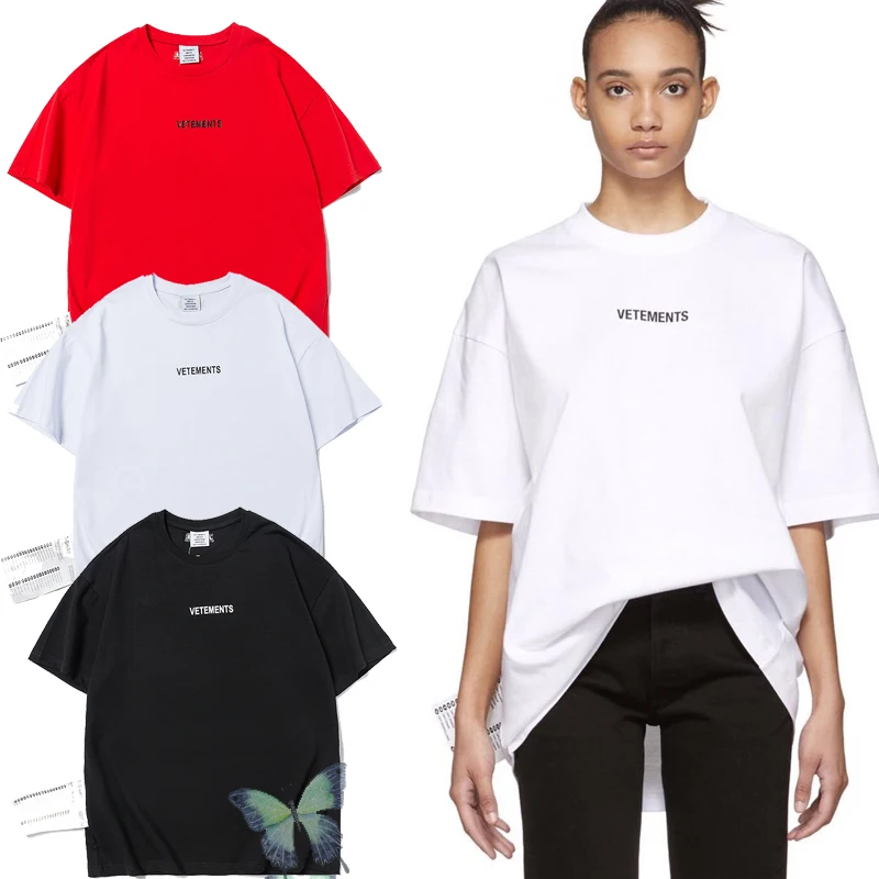 

Vetements T Shirts Big Tag Hip Hop Skateboards Fashion VTM Tops Vetements T-shirt