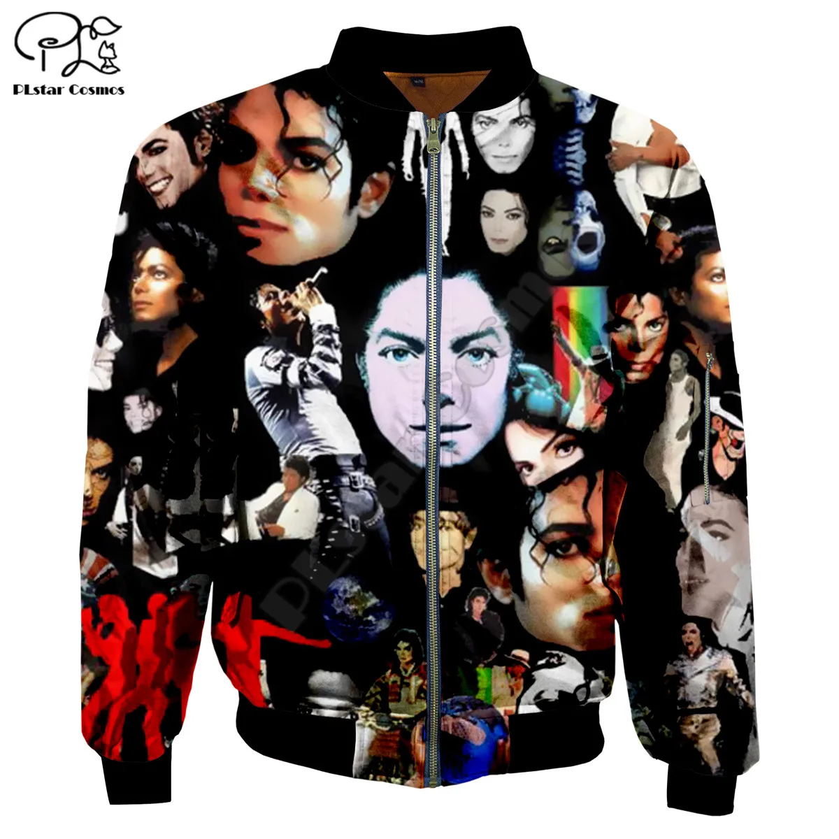 Фото Куртка на молнии с 3d принтом Майкла Джексона мужская повседневная Уличная одежда