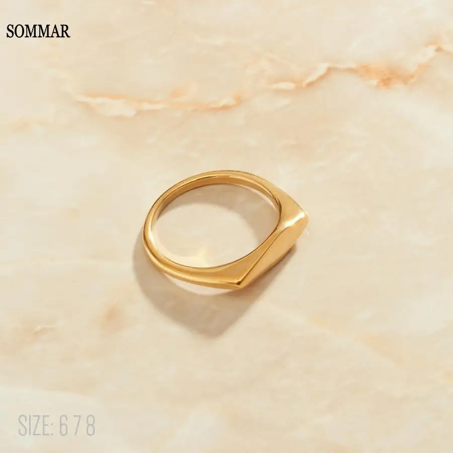 

Кольцо мужское неправильной формы SOMMAR, размер 6, 7, 8