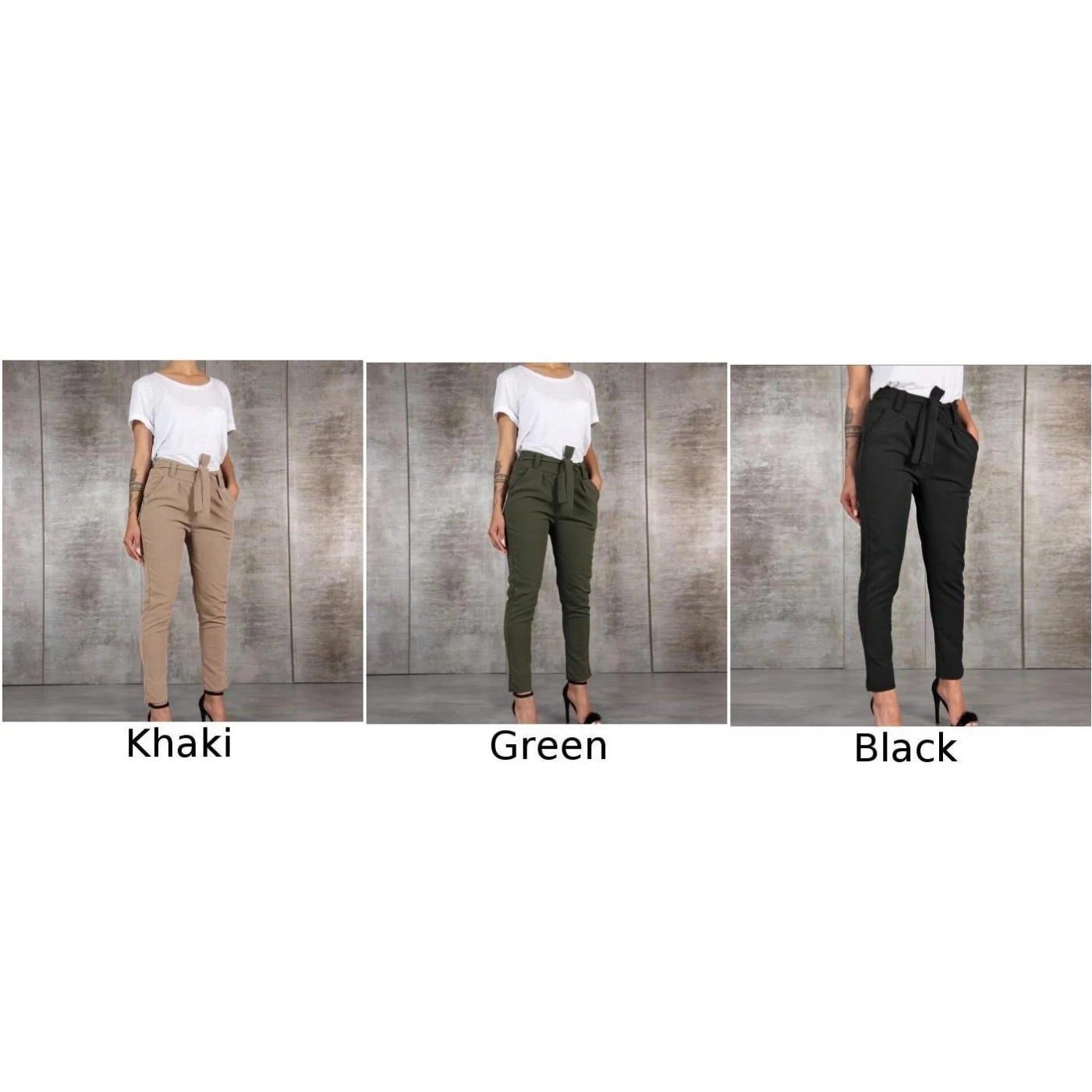 Women's Pants Ladies Trouser Work Summer Long Party Slim Fit Holiday Belt Bottoms Plus Size | Женская одежда