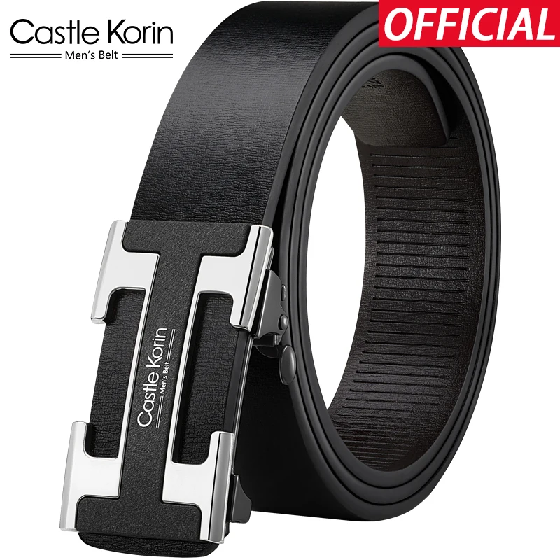Men's belt Genuine leather automatic buckle fashion Top Quality Belts alloy buckle designer luxury belt for men