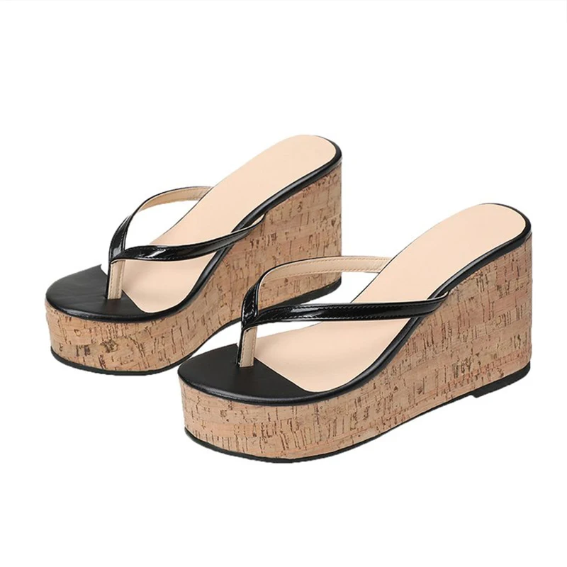 

Women Wedges Clip Toe Slippers Ladies Casual Platform Summer Shoes Sandals Fashion Plus Size Footwear Woman 2021 New Shoe