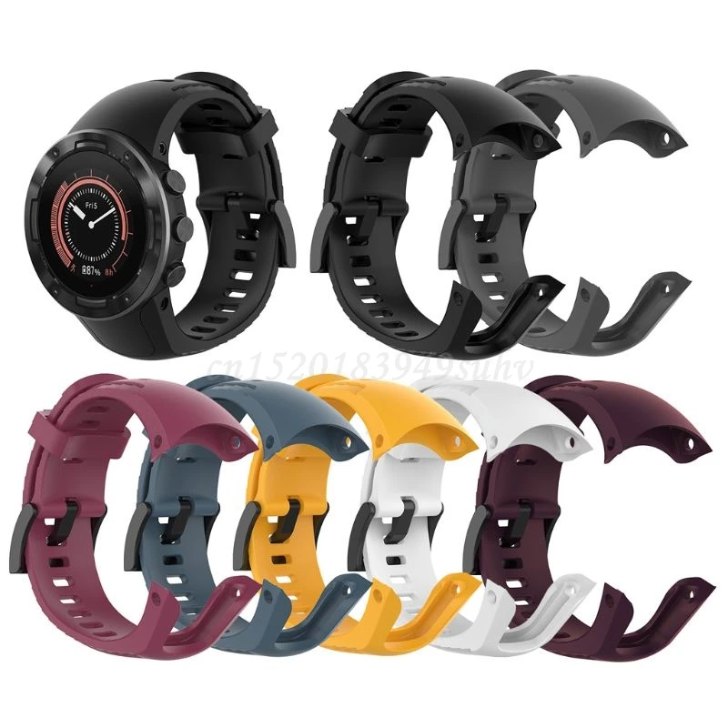 

Watch with silicone strap fitness strap for Suunto 5 adjustable strap strap