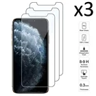 3 шт. iPhone 11 Pro Max, протектор экрана из закаленного стекла, прозрачный, устойчивый к царапинам, противоударный