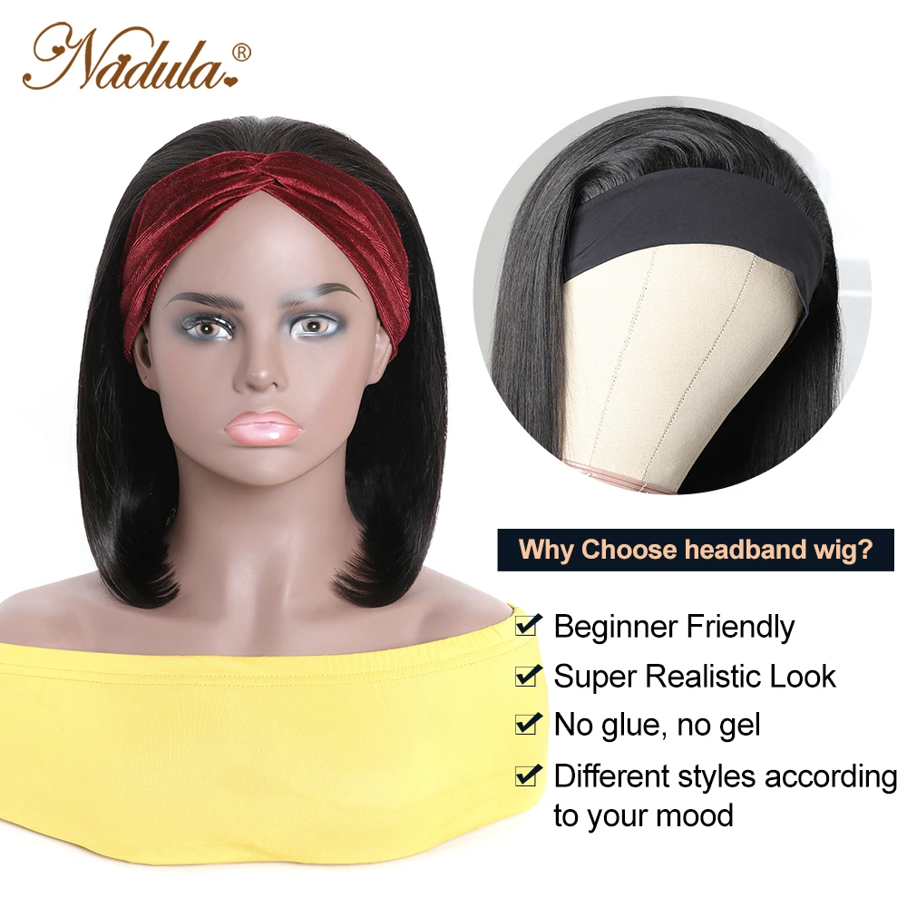 Игрока Nadula короткие прямые волосы парик короткая стрижка 10 &quot 14&quot человеческие