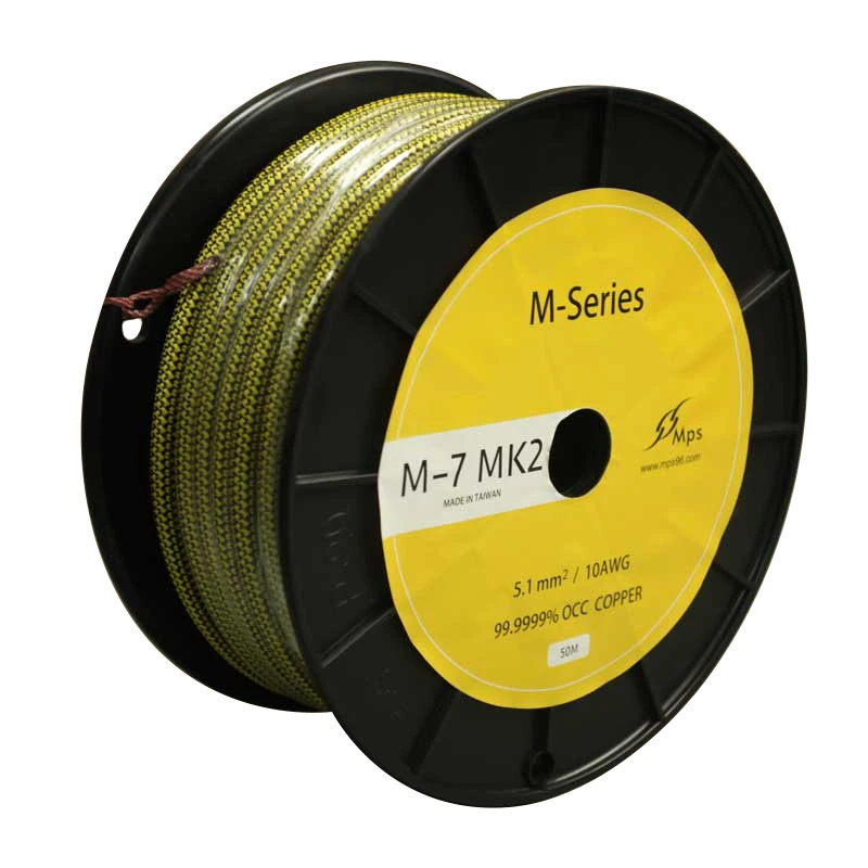 MPS 99.9999% высококачественный медный провод OCC кабель питания динамик Hi-Fi линейный