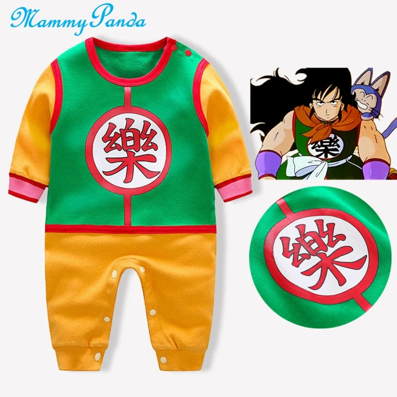 Комбинезон Goku для маленьких мальчиков детский осенний хлопковый комбинезон Yamcha