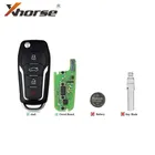 Супер удаленный ключ Xhorse VVDI2 XEFO01EN для Ford Style Flip 4 кнопки XEFO01EN Тип встроенный супер чип 1 шт.