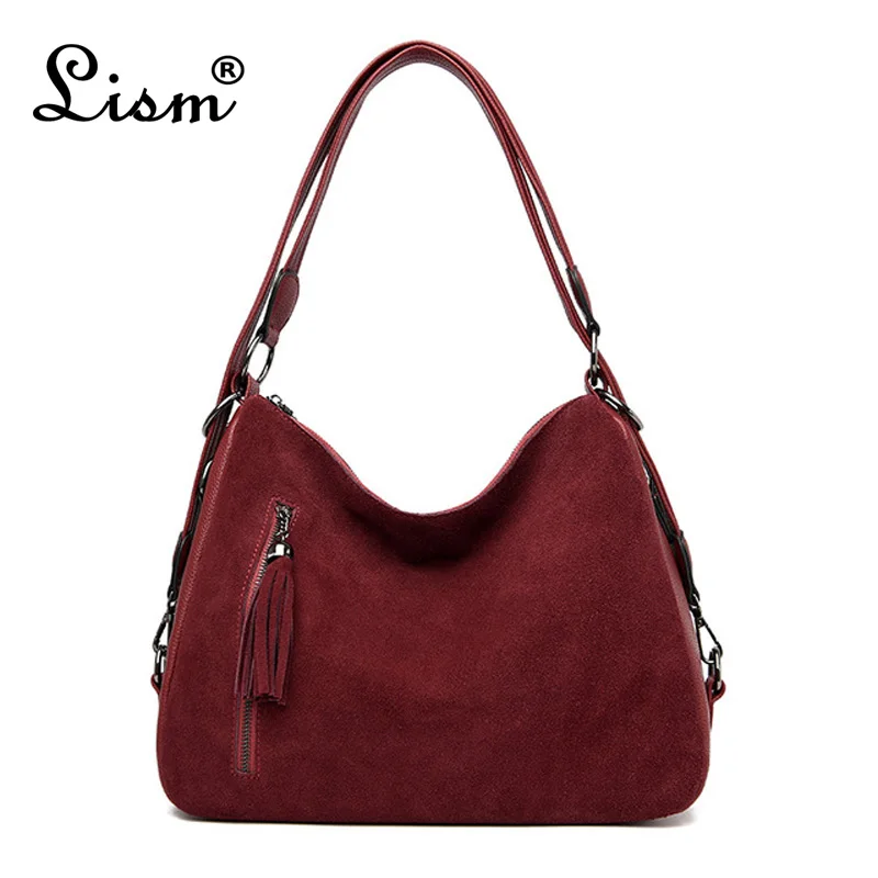 Женская сумка на плечо из искусственной кожи Повседневная нубука мессенджер