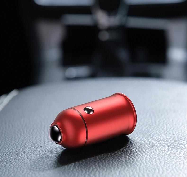 Автомобильное зарядное устройство с двумя USB портами 24 Вт 4 8a QC3.0 металлический