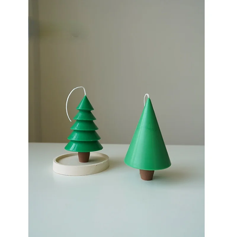 DIY 3D Рождественская елка пластиковая акриловая Форма для изготовления свечей