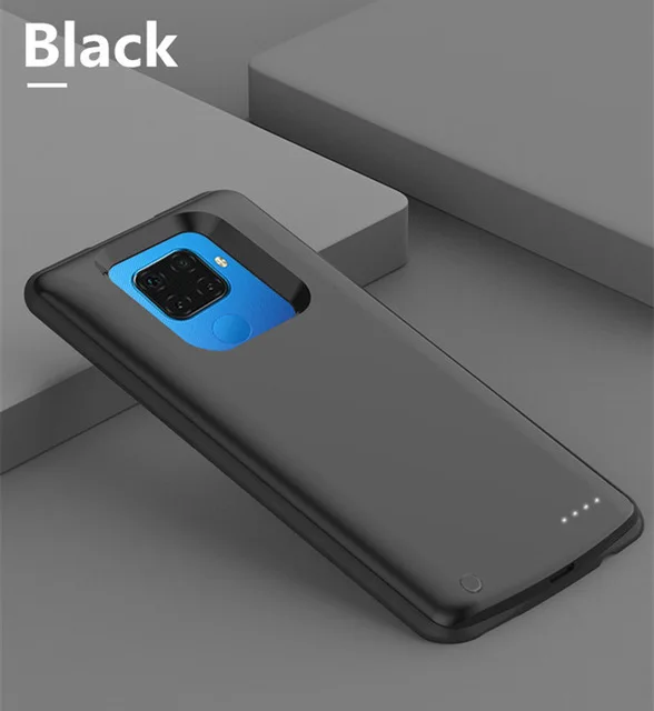 Черный Чехол с аккумулятором для huawei Y9 Prime, внешний аккумулятор, чехол для зарядки s 6500 мАч, внешний аккумулятор, зарядное устройство, чехол - Цвет: Черный