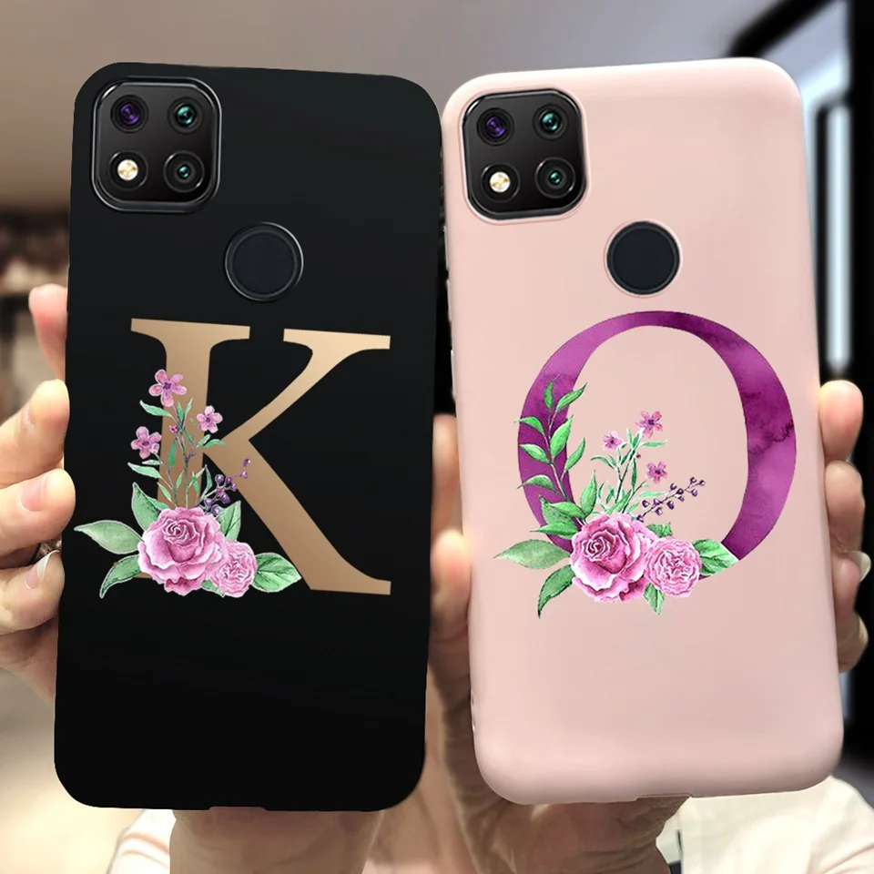 Чехол для Xiaomi Redmi 9C NFC мягкий силиконовый чехол с надписью Note9 9A 9 C - купить по