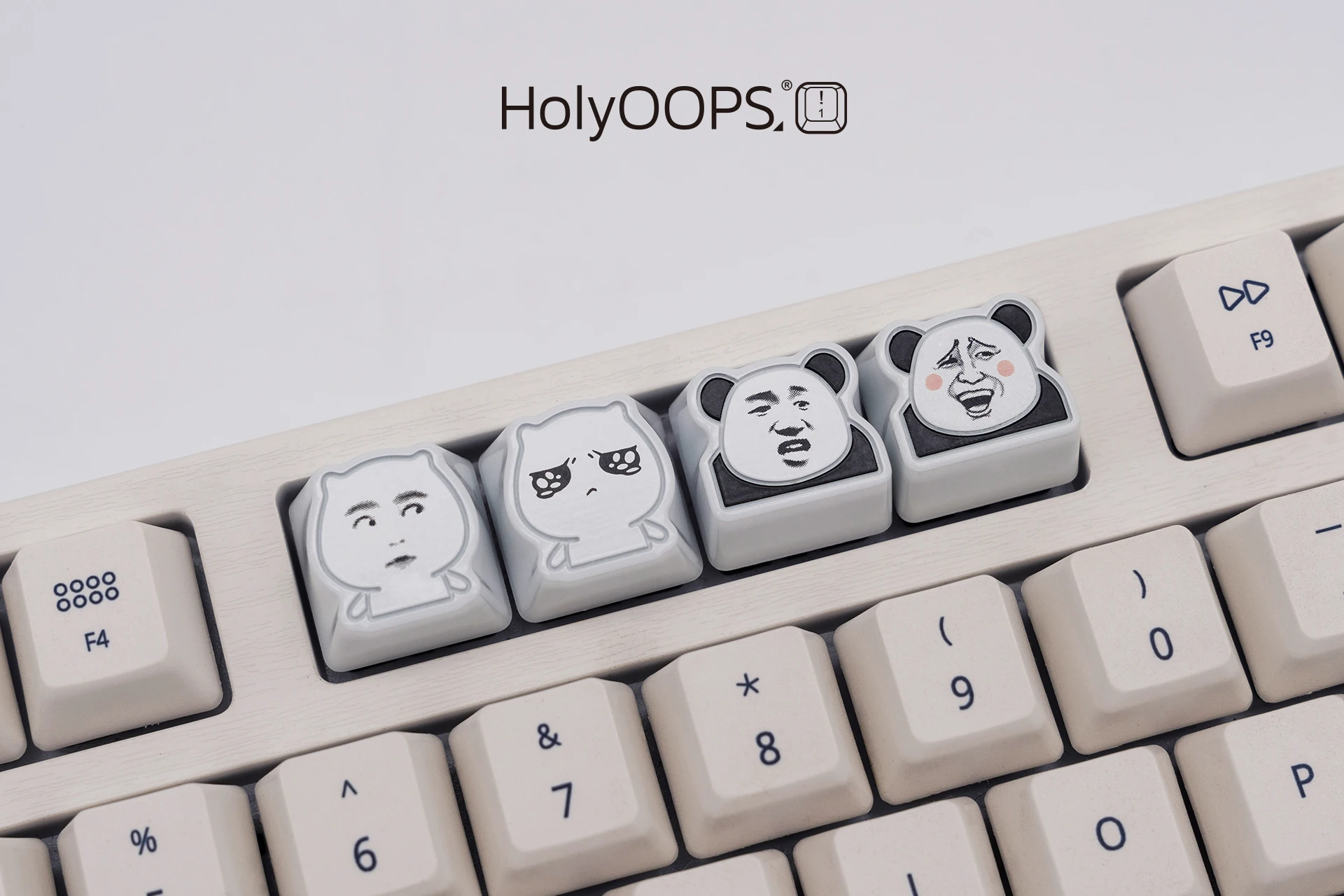 Holyoops милый мем ремесленный Keycap CNC анодированный алюминий совместимый