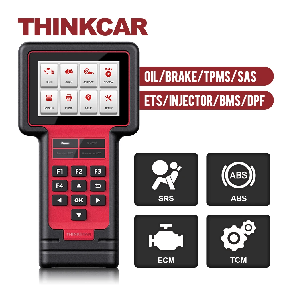 

Thinkscan 609 OBD2 Scanner Engine TCM ABS SRS Full System Diagnostic tool code reader scanner with 8 reset Function obd2 Scanner