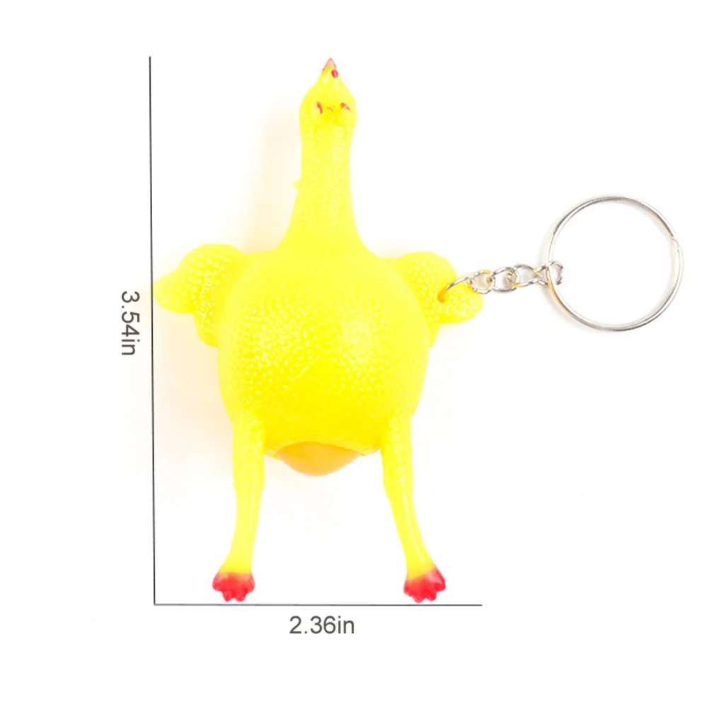 Новинка креативная забавная игрушка брелок для ключей в виде жареной курицы