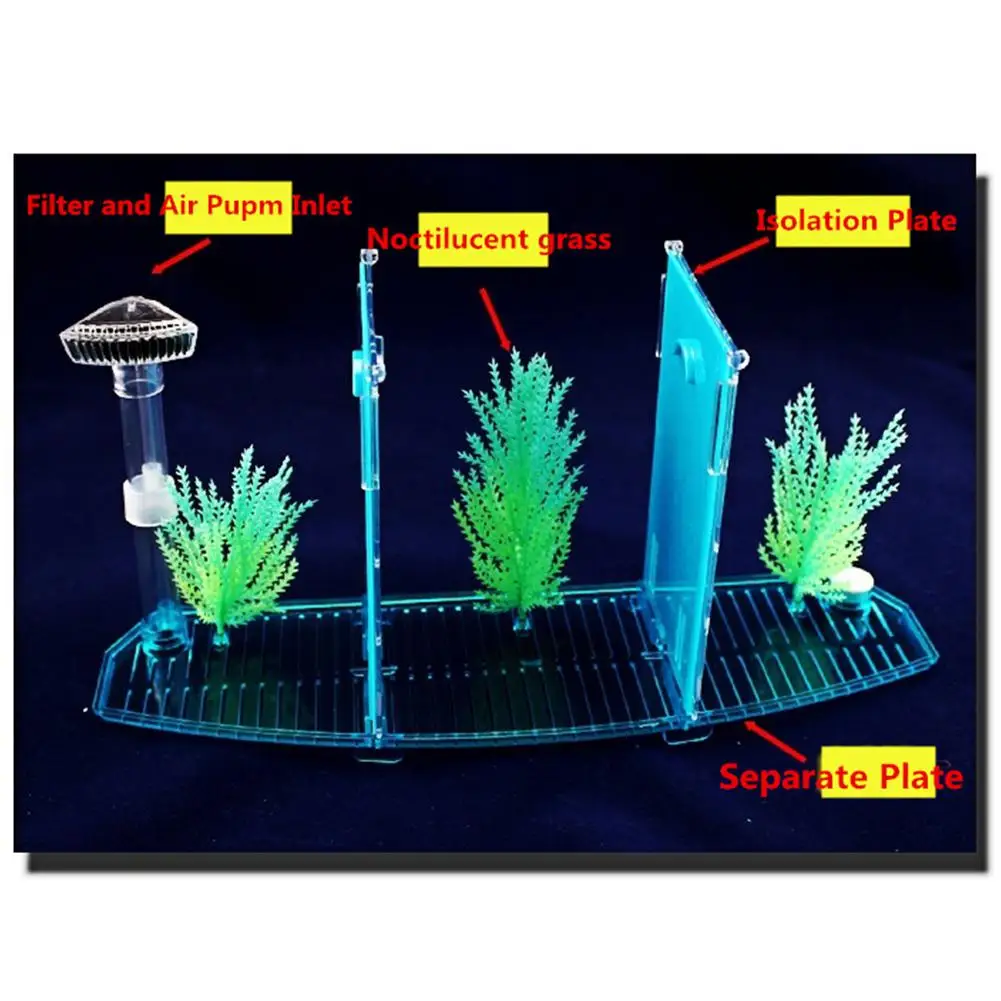 Светодиодный светильник акриловая трехслойная емкость для рыб тройной лук