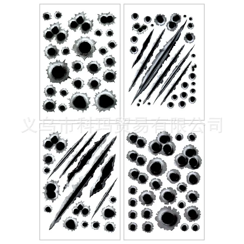 Пуля отверстие имитация транспортного средства прилипание автомобиля трещина