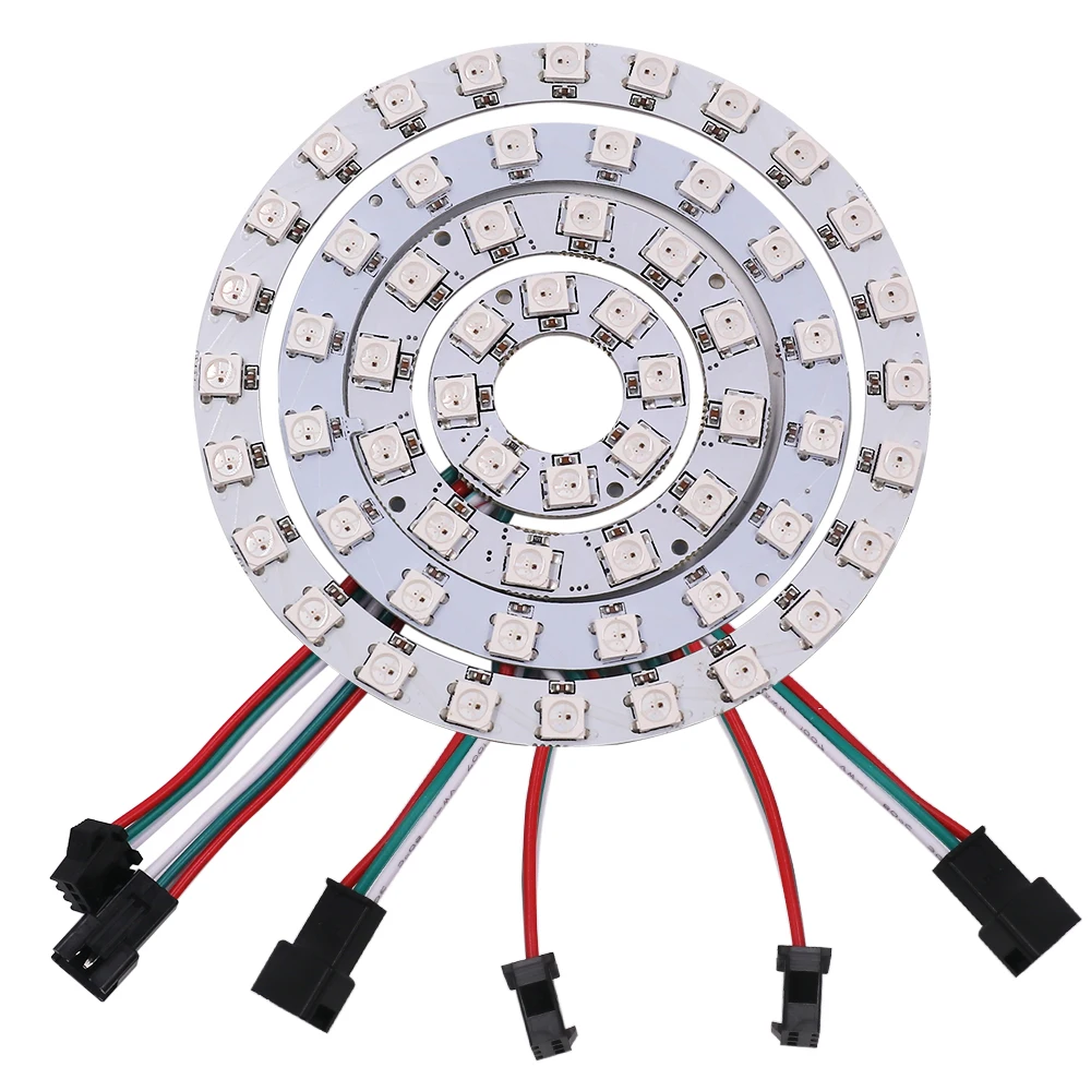 Модифицируемый пиксель WS2812 SK6812 5050 RGB светодиодное кольцо ic встроенный