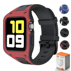 Ремешок и чехол для apple watch band 42 мм 44 мм series 6 se5432 correa с защитным чехлом 42 мм44 мм для наручных часов iwatch для мужчин и женщин