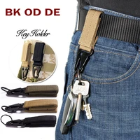 outdoor muti tool nylon edc carabiner webbing molle belt metal hook buckle olecranon keychain tactical backpack hang strap clasp