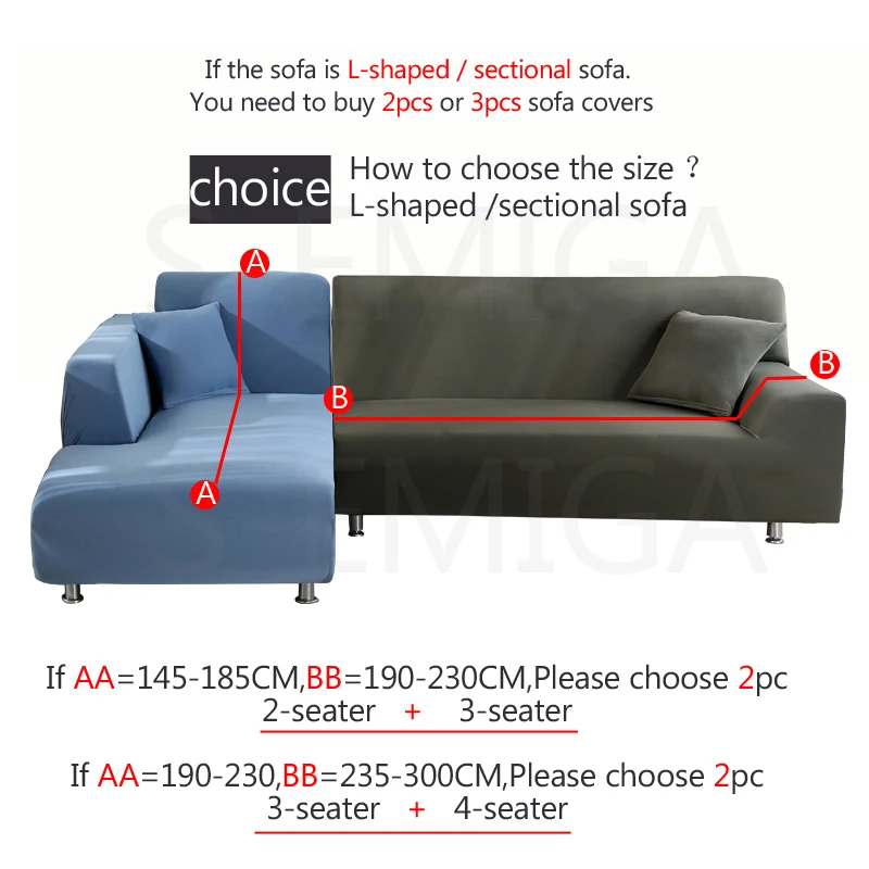 Набор чехлов для дивана эластичные накидки на 1/2/3/4 местные диваны гостиной|Чехлы